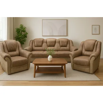 Sedací souprava FALCO Sedací souprava Bára 3f+1+1 hnědá