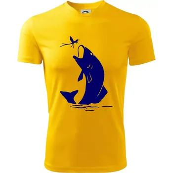 Pánské tričko Ryba - komár - Pánské triko Fantasy sportovní (dresovina) - 2XL ( Žlutá )
