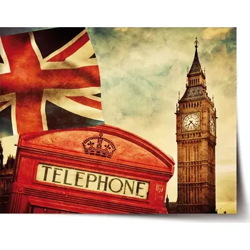 Plakát Sablio Plakát Londýn 4 - 60x40 cm