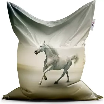 Sedací pytel Sablio Sedací vak Classic Bílý kůň 2 - 150x100 cm