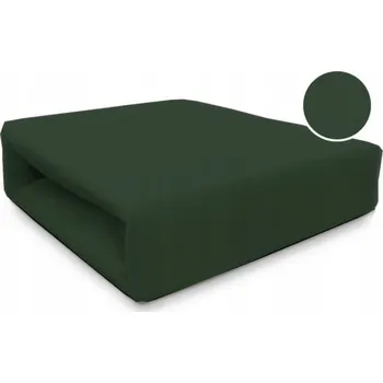 Prostěradlo Prostěradlo JERSEY S GUMOU 90x200 bavlna prodyšné bavlněné ZELENÉ