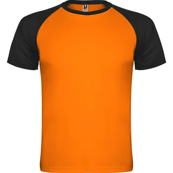 Chlapecké tričko Roly Dětské sportovní tričko Indianapolis Barva: svítivě oranžová/černá (22302), Velikost: 8