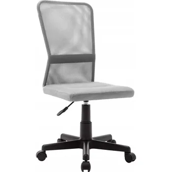 Kancelářská otočná židle, nastavitelná, síťovaná, šedá, 44x52x90-100 cm