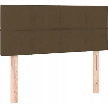Nastavitelná čelo postele z látky, tmavě hnědá, 90x5x78/88 cm