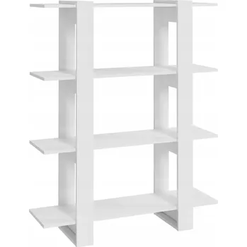 Knihovna Univerzální regál bílý lesk 100 x 30 x 123,5 cm