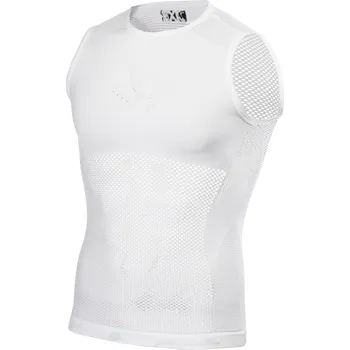 cyklistický dres SIXS SMRX síťované tričko bez rukávů Barva: Bílá, Velikost: S/M