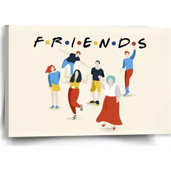 Obraz Sablio Obraz Seriál přátelé FRIENDS Postavy - 60x40 cm