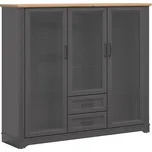 Vitrína Tolmin - Black Red White - BRW 168x146 cm