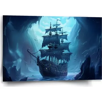 Obraz Sablio Obraz Plachetnice v průrvě - 60x40 cm