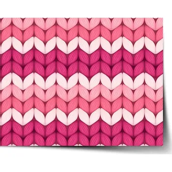 Plakát Sablio Plakát Střídajíci růžové pletení - 60x40 cm