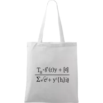 Teorie všeho (Theory of Everything) - Taška bavlněná - 42 x 38 cm ( Bílá )