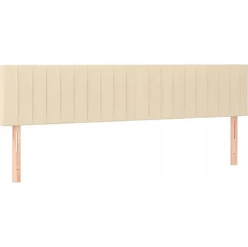 Klasické čelo postele s nastavitelnou výškou, krémové, 200x5x78/88 cm