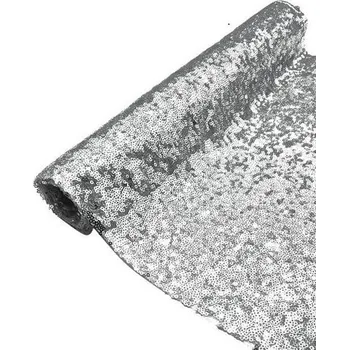 Organza 40cm 3 yards stříbrná