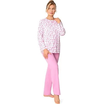 Pánské pyžamo 202 DÁMSKÉ PYŽAMO MARIA tmavě růžová L