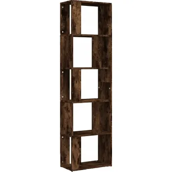 Knihovna Regál na knihy z dřevotřísky, kouřový dub, 45x24x160 cm