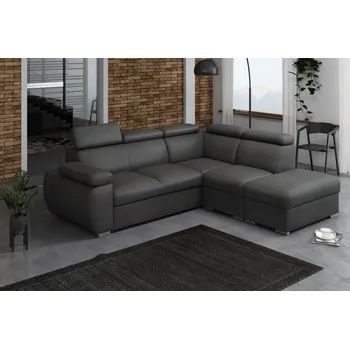 Sedací souprava FALCO Rohová sedací souprava Brooklyn V pravá tmavě šedá