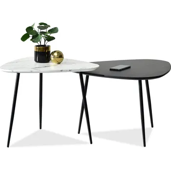 Křeslo Mebel Partner Rossi Zest Xl (bílý mramor + černá)