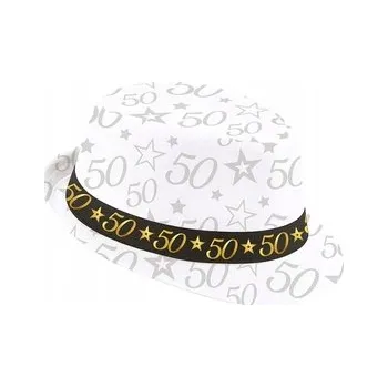 Pracovní obuv Klobouk bílý k 50. narozeninám Padesátka