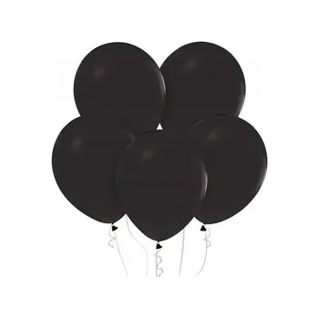 Balónky Pastelové Černé Černý Balón 46 cm 5 ks