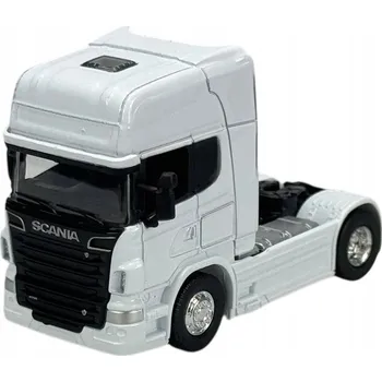 autíčko WELLY SCANIA V8 R730 BÍLÁ 1:64 NÁKLADNÍ AUTO TIR TAHACÍ VOZIDLO NOVÝ MODEL KOVOVÝ 68020