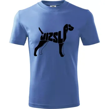 Chlapecké tričko Maďarský ohař - Tričko dětské bavlněné - 134 cm/8 let ( Azurově modrá )