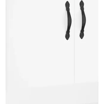 Komoda Závěsná nástěnná skříňka, bílá, 60x31x70 cm, dřevěný kompozit