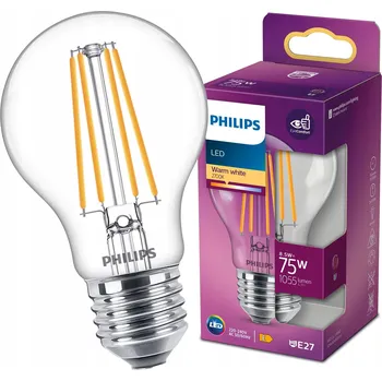 Žárovka LED žárovka PHILIPS E27 A60 1055 lm 8,5 W, teplá bílá