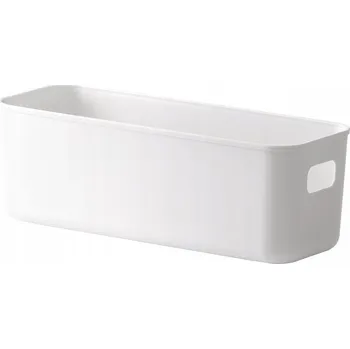 Úložný box Košík-organizér do polic Výsuvný kontejner, bílý