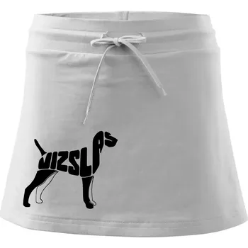 Dámská sukně Maďarský ohař - Sportovní sukně - two in one - XS ( Bílá )