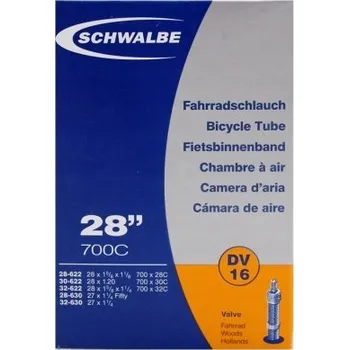 Duše na kolo Schwalbe DV16 Standard 700x28-32C, 27x1 1/4 dunlop 40mm - Standardní duše