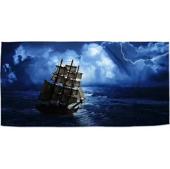 Osuška Sablio Ručník Loď v bouřce - 50x100 cm