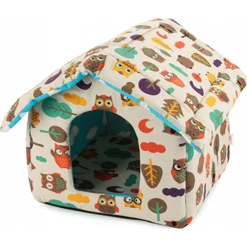 Pelíšek pro psa Pro kočky domeček Rozz černý obdélníkový 33 cm x 1 cm