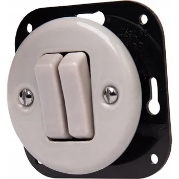 vypínač Schodišťový vypínač JLM pod omítku dvojitý šedý