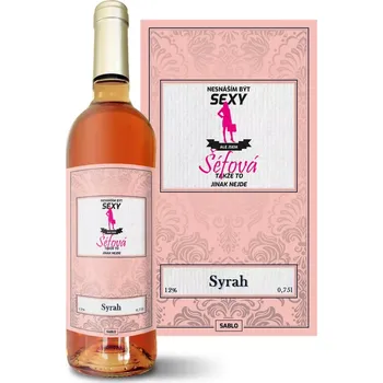 Víno Sablio Růžové víno Nesnáším být sexy, ale jsem šéfová: 0,75 l