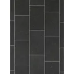 Breno PVC SMARTEX Kent 909E – černé dlaždice, šíře 100 cm
