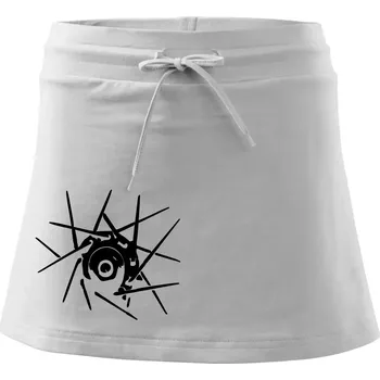 Dámské oblečení Cyclo výplet - Sportovní sukně - two in one - S ( Bílá )