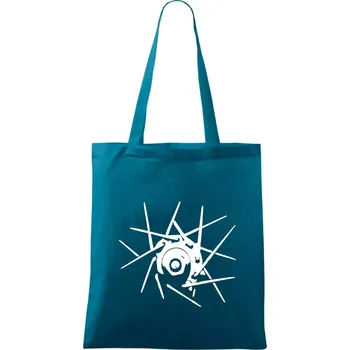 Cyclo výplet - Taška bavlněná - 42 x 38 cm ( Petrolejová )