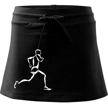 Dámská sukně Běžec - Sportovní sukně - two in one - L ( Černá )