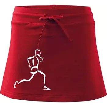 Dámská sukně Běžec - Sportovní sukně - two in one - M ( Červená )