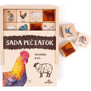 Lesní svět Pečiatky 16 kusov - Na dvore SK