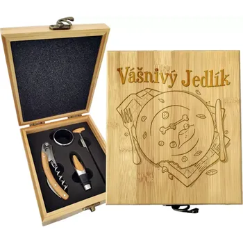 Víno Sablio Dárková sada na víno Vášnivý jedlík: 147×168×49 mm