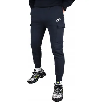 Nike KAPSÁČE tepláky ČERNÉ pánské tepláky BAVLNĚNÉ jogger sportovní