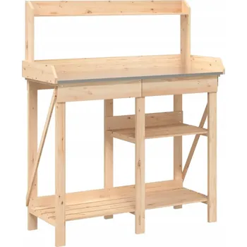 Zahradní stůl Zahradní stůl z masivního jedlového dřeva, 110x45x125 cm, přírodní