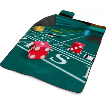 deka Sablio Plážová deka Kostky: 200x140 cm