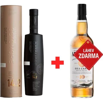 Whisky Akce 1+1 ZDARMA: Bruichladdich Octomore 14.2 0,7 L 57,7 % + Aerstone Sea Cask 0,7 L ZDARMA