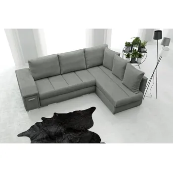 Sedací souprava FALCO Rohová sedací souprava Marika s barem šedá