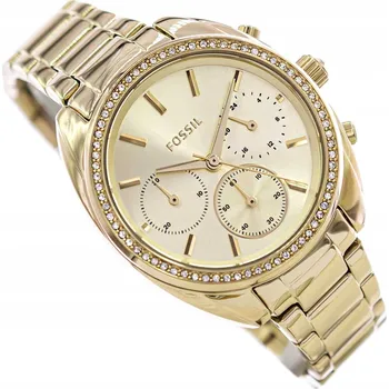 Hodinky Dámské hodinky Fossil BQ3658 zlaté