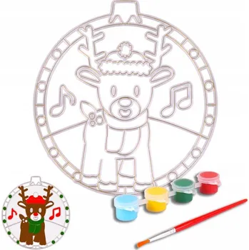 Vánoční dekorace Vánoční Koule na malování Vánoční přívěsek Ozdoba Dárek na Mikuláše