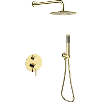 BESCO Podomítkový sprchový set SLIM DECCO/ILLUSION II/VEO Zlatá BABPDIIIZL