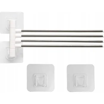 Věšák Věšák s pohyblivým ramenem, bez vrtání Rozz bílý